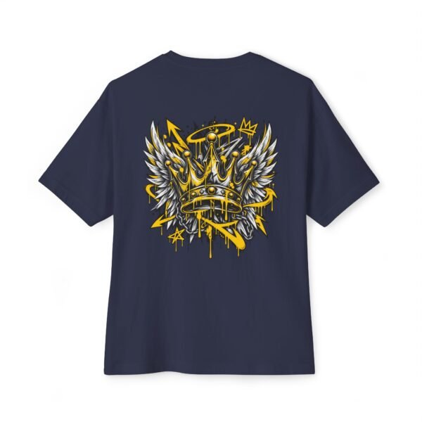 16306283015601806833_2048.jpeg Royal Wings Boxy Tee – Oversized Crown Graffiti Streetwear T-Shirt