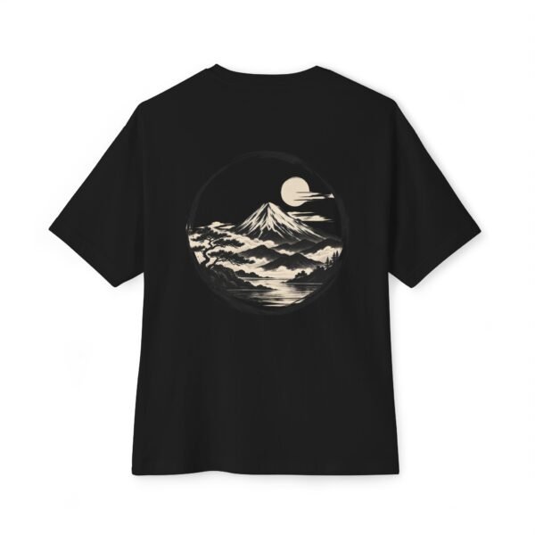 16481730361781211279_2048.jpeg Moonbound Summit — Oversized Black Mountain Graphic Tee by VX MERCH