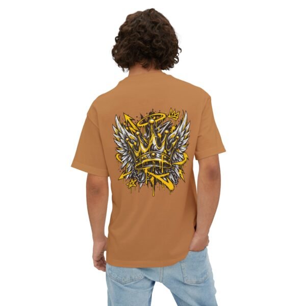16484200008380919474_2048.jpeg Royal Wings Boxy Tee – Oversized Crown Graffiti Streetwear T-Shirt