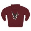 Fractured Instinct Geometric Fox Graphic Fleece Hoodie by VX MERCH