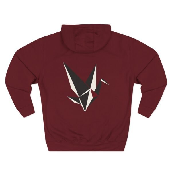 Fractured Instinct Geometric Fox Graphic Fleece Hoodie by VX MERCH