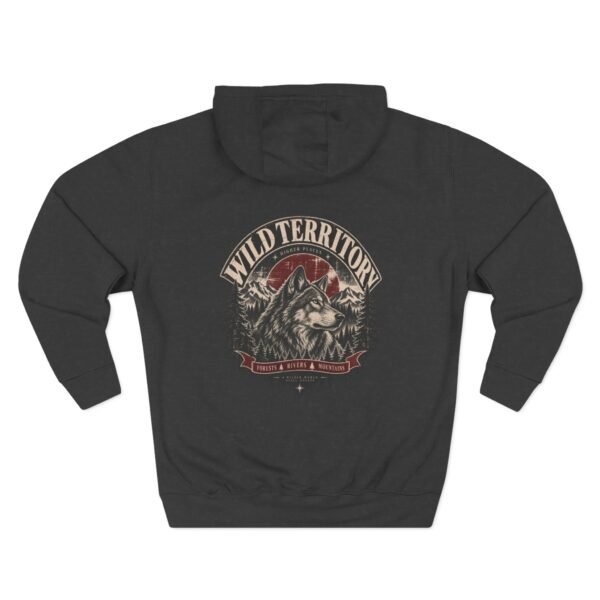 Wild Territory Hoodie — Vintage Mountain Wolf Graphic by VX MERCH