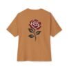 1698227638056622591_2048.jpeg Scarlet Bloom — Oversized Black Minimal Rose Graphic Tee by VX MERCH