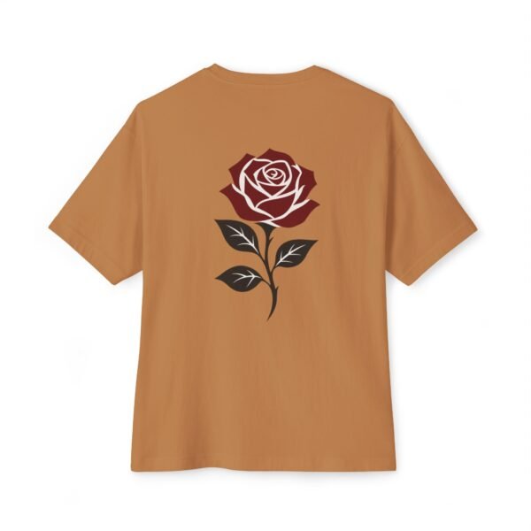 1698227638056622591_2048.jpeg Scarlet Bloom — Oversized Black Minimal Rose Graphic Tee by VX MERCH