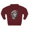 17017792479798419866_2048.jpeg Crimson Renaissance Cyborg Statue Graphic Fleece Hoodie by VX MERCH