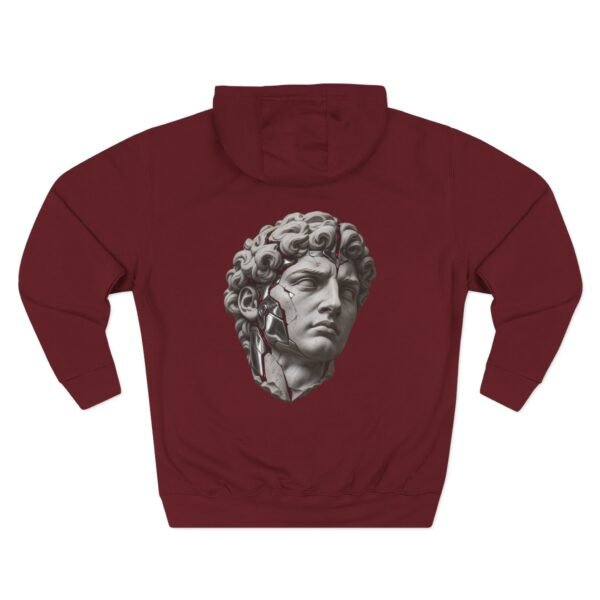 17017792479798419866_2048.jpeg Crimson Renaissance Cyborg Statue Graphic Fleece Hoodie by VX MERCH