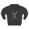 Crimson Cross Minimal X Graphic Fleece Hoodie by VX MERCH