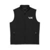 Men's VX Soft Shell Vest — Black Logo Performance Outerwear by VX MERCH