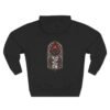 Crimson Sanctuary Gothic Rose Graphic Fleece Hoodie by VX MERCH