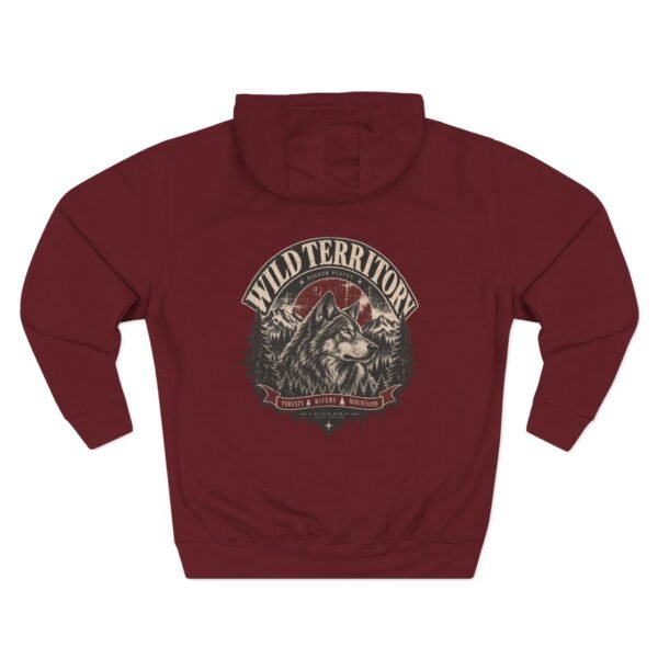 Wild Territory Hoodie — Vintage Mountain Wolf Graphic by VX MERCH