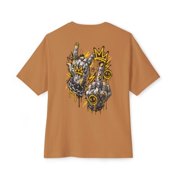 17585816439024600023_2048.jpeg Hands Up Boxy Tee – Oversized Graffiti Streetwear Graphic T-Shirt