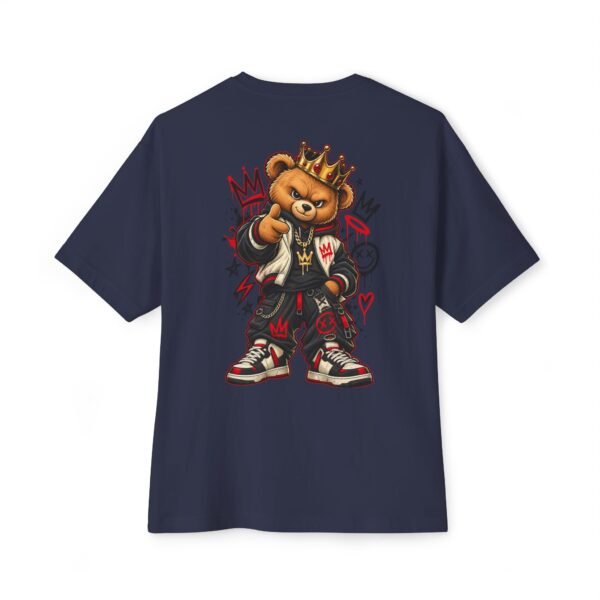 17793882898151224512_2048.jpeg Crowned Rebel Boxy Tee – Oversized Teddy Bear Streetwear Graphic T-Shirt