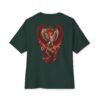 Ash Reborn — Oversized Black Phoenix Graphic Tee by VX MERCH