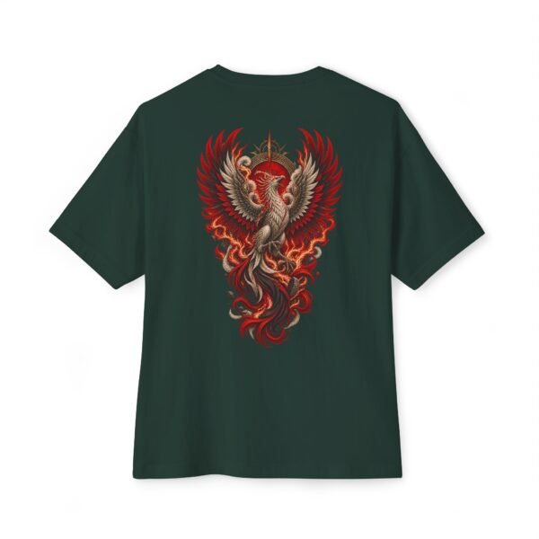 Ash Reborn — Oversized Black Phoenix Graphic Tee by VX MERCH
