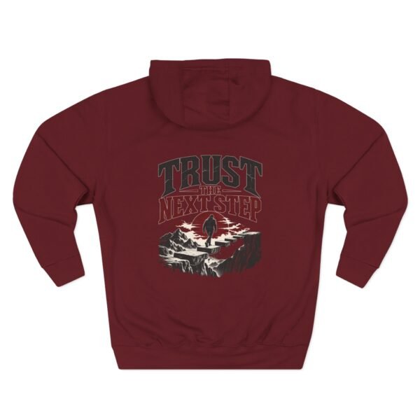 Trust the Next Step Motivational Graphic Fleece Hoodie by VX MERCH