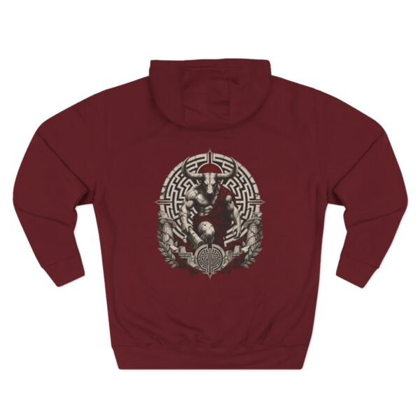 Labyrinth Guardian Mythology Graphic Fleece Hoodie by VX MERCH
