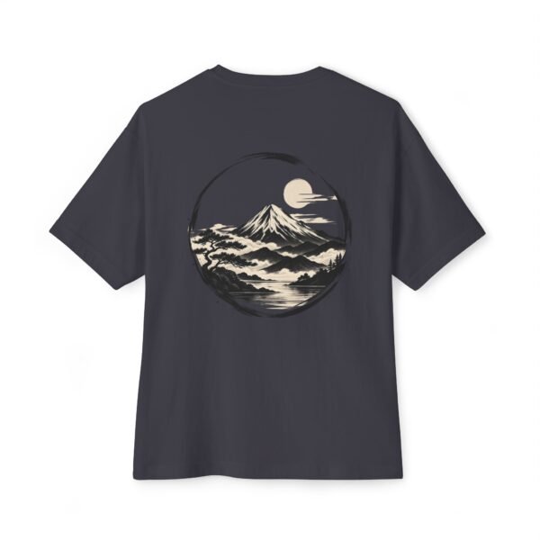 1999329949116190307_2048.jpeg Moonbound Summit — Oversized Black Mountain Graphic Tee by VX MERCH