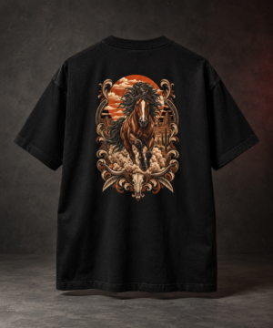 20260918084056-1f1b33ca-a47a-6544-b9d9-426d30ddab38.png Wild Stallion Vintage Boxy Tee – Oversized Western Horse Graphic T-Shirt