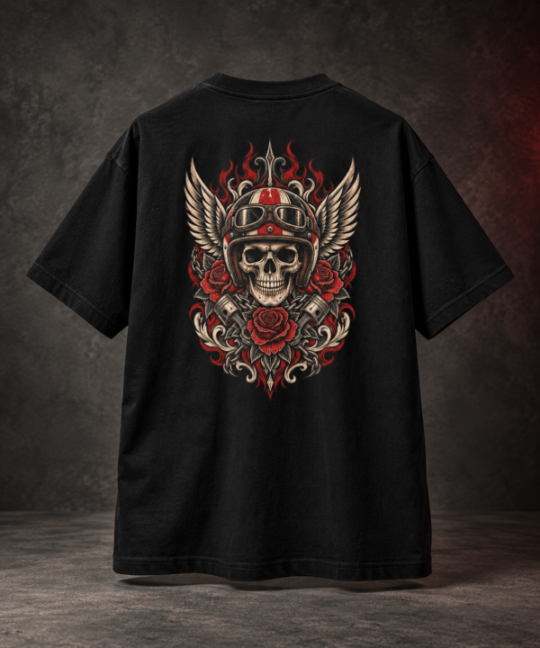 20260918091034-1f1b340c-e862-6f8a-9cba-164cb71032ed.png Road Reaper Vintage Boxy Tee – Oversized Biker Skull Graphic T-Shirt