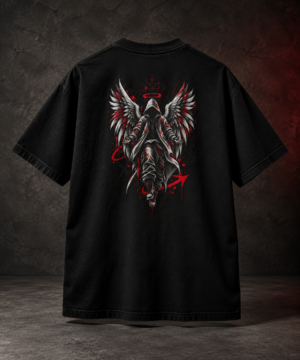 20260918104432-1f1b34de-ea84-61f6-b422-7616807b80dc.png Fallen Saint Boxy Tee – Oversized Dark Streetwear Graphic T-Shirt