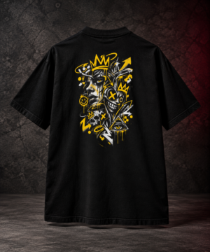 20260918112549-1f1b353b-3057-65be-b3a5-462f61cb9ccd.png Urban Chaos Boxy Tee – Oversized Graffiti Streetwear Graphic T-Shirt