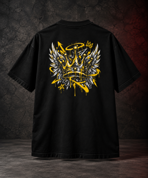 20260918145452-1f1b370e-74dc-64ee-ac77-a2abbce0ec7d.png Royal Wings Boxy Tee – Oversized Crown Graffiti Streetwear T-Shirt