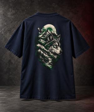 20260918150401-1f1b3722-ecc9-6a9c-8e96-d6897f1a94b1.png Wild Spirit Boxy Tee – Oversized Wolf Nature Graphic T-Shirt