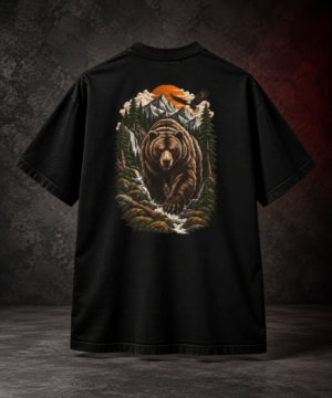 20260918151149-1f1b3734-5803-631a-b209-ba3713e91be9-1.png Forest Guardian Boxy Tee – Oversized Bear Nature Graphic T-Shirt