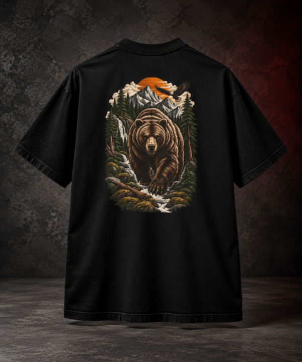 20260918151149-1f1b3734-5803-631a-b209-ba3713e91be9-1.png Forest Guardian Boxy Tee – Oversized Bear Nature Graphic T-Shirt