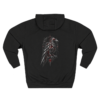 Crimson Omen Raven Gothic Graphic Fleece Hoodie by VX MERCH