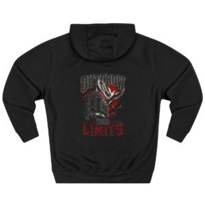 Outgrow Your Limits Motivational Graphic Fleece Hoodie by VX MERCH