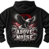 Above the Noise Eagle Graphic Fleece Hoodie by VX MERCH