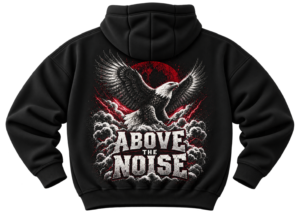 20260922171224-1f1b6a8c-76c7-677a-9e67-3ec33a0da9bf.png Above the Noise Eagle Graphic Fleece Hoodie by VX MERCH