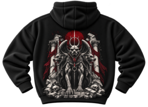 Dark Throne Mythology Graphic Fleece Hoodie by VX MERCH