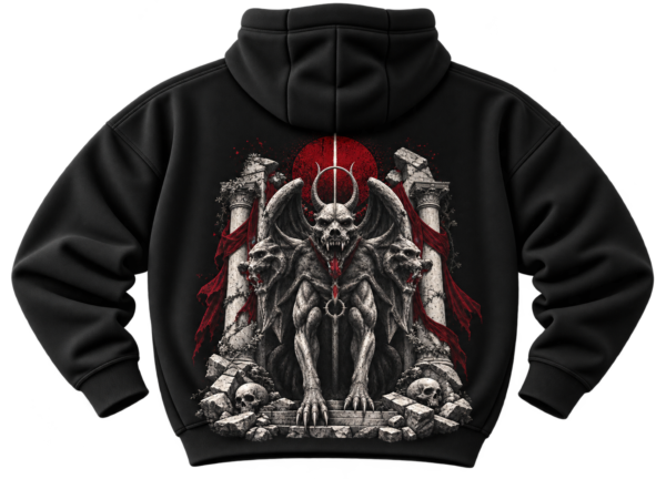 20260922173934-1f1b6ac9-3079-66f0-aa72-ae2f6e839e34.png Dark Throne Mythology Graphic Fleece Hoodie by VX MERCH