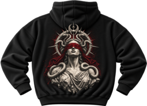 20260922174511-1f1b6ad5-be27-6b80-954c-568f745c82b7.png Blind Oracle Mythology Graphic Fleece Hoodie by VX MERCH