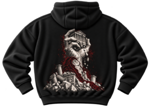Titan's Grasp Mythology Graphic Fleece Hoodie by VX MERCH