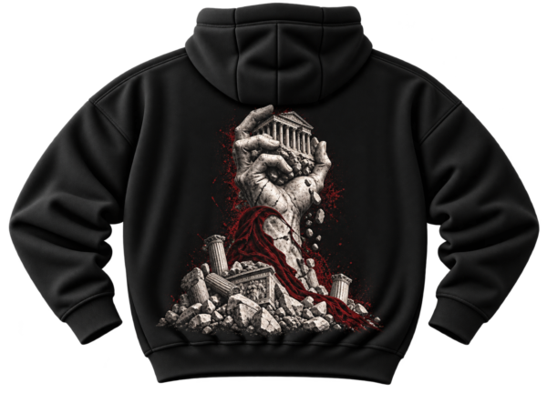 20260922174945-1f1b6adf-f84a-6e52-935a-ae2f6e839e34.png Titan's Grasp Mythology Graphic Fleece Hoodie by VX MERCH