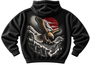 Wild Horizon Eagle Hoodie — Nature Streetwear by VX MERCH