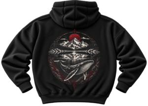 Deep Current Whale Hoodie — Nature Streetwear by VX MERCH