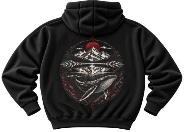 Deep Current Whale Hoodie — Nature Streetwear by VX MERCH