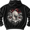 Crimson Arctic Bear Hoodie — Nature Streetwear by VX MERCH