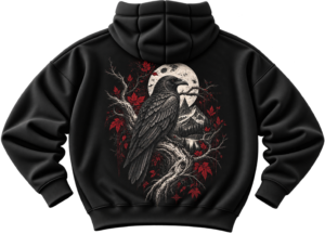 20260923093914-1f1b732a-3adf-6a9a-8d50-268983997584.png Crimson Eagle Hoodie — Nature Streetwear by VX MERCH