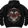 Crimson Wings Butterfly Hoodie — Nature Streetwear by VX MERCH