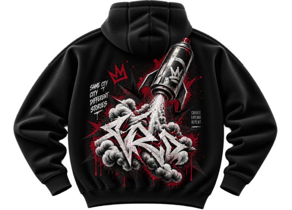 Create Explore Repeat Hoodie — Graffiti Streetwear by VX MERCH