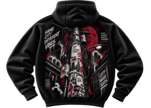 City Never Sleeps Hoodie — Urban Street Graphic by VX MERCH