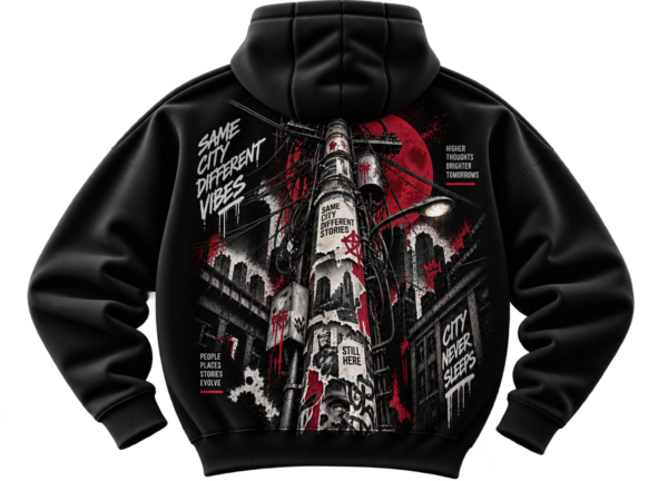 20260923144920-1f1b75df-57c8-6348-9651-e62a746e56f6.png City Never Sleeps Hoodie — Urban Street Graphic by VX MERCH