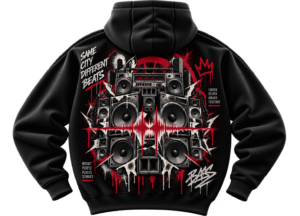 City Bass Hoodie — Urban Sound Streetwear by VX MERCH