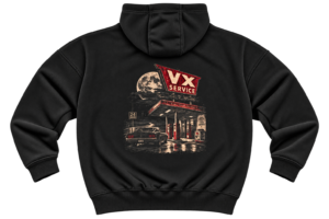 VX Service Station Hoodie — Vintage Road Graphic by VX MERCH