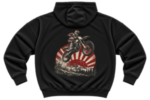 Vintage Motocross Rider Hoodie — Retro Racing Graphic by VX MERCH